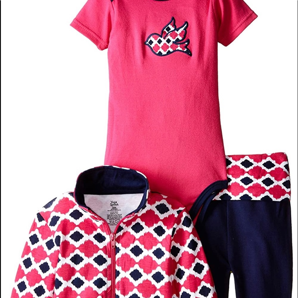 NWT  9-12 Months 3pc. Baby Cotton Hoodie, Bodysuit and Pant